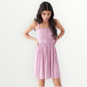 & Other Stories Smocked Strap Mini Dress